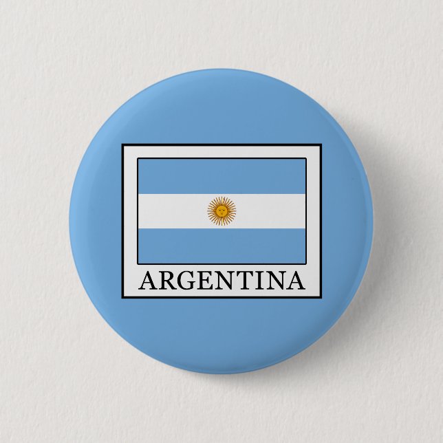Argentina 6 Cm Round Badge (Front)