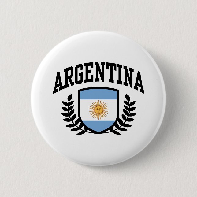 Argentina 6 Cm Round Badge (Front)