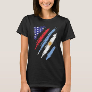 Argentina American Grown Flag USA Patriot Heritage T-Shirt