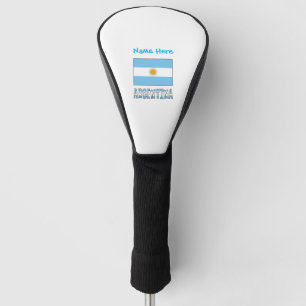 Argentina and Argentine Flag Personalised  Golf Head Cover