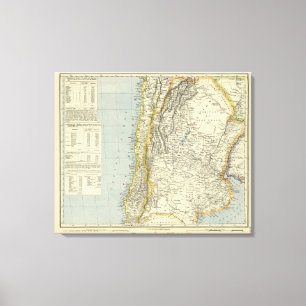 Argentina and Chile Canvas Print