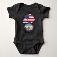 Argentina Argentine American USA Tree Roots Flag