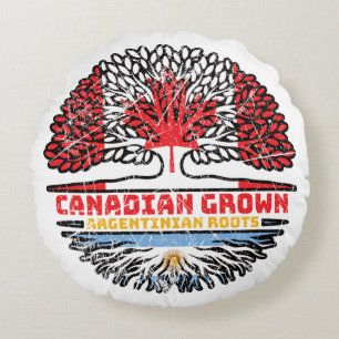 Argentina Argentine Argentinean Argentinian Canadi Round Cushion