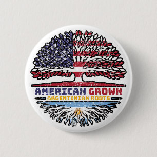 Argentina Argentine Argentinian US USA America 6 Cm Round Badge