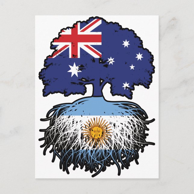Argentina Argentine Australian Australia Tree Root Postcard (Front)