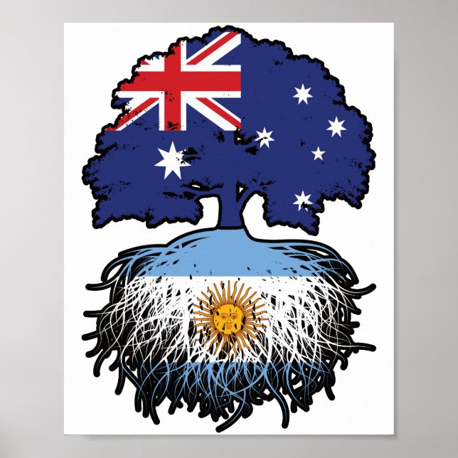 Argentina Argentine Australian Australia Tree Root Poster (Front)