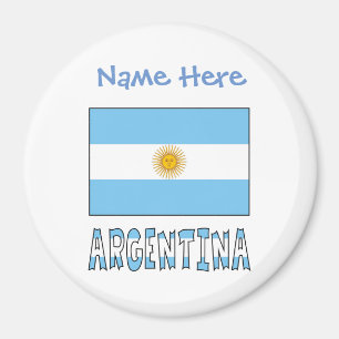 Argentina Argentine Flag Blue Personalisation Magnet