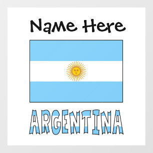 Argentina Argentine Flag Personalised Window Cling