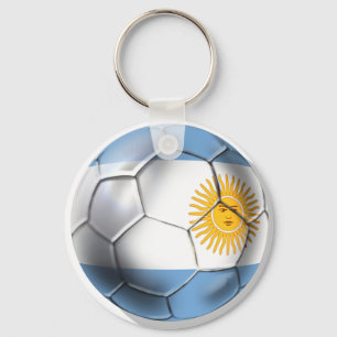 Argentina Argentine Soccer Ball Shirts Key Ring