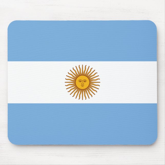 Argentina (Argentinian) Flag Mouse Mat (Front)