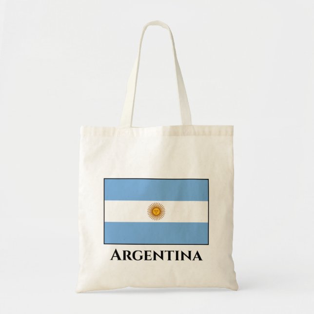 Argentina (Argentinian) Flag Tote Bag (Front)