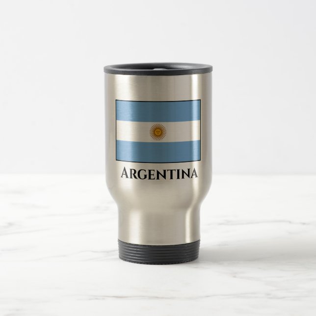 Argentina (Argentinian) Flag Travel Mug (Center)