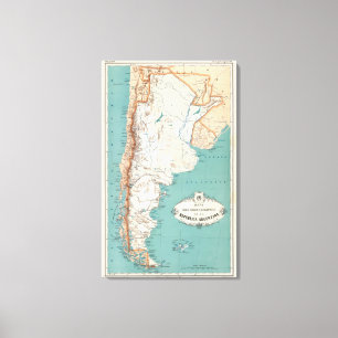 Argentina Atlas 2 Canvas Print