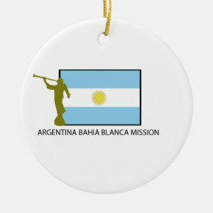 Argentina Bahia Blanca Mission Ceramic Tree Decoration