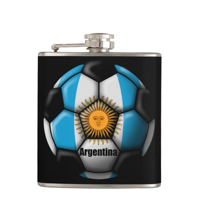 Argentina Ball Hip Flask (Front)