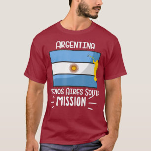 Argentina Buenos Aires South Mormon LDS Mission T-Shirt
