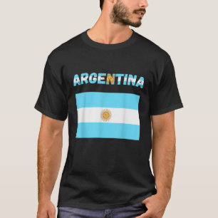 Argentina Buenos Aires Vintage Argentina Flag Sun T-Shirt