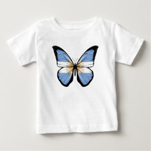 Argentina Butterfly Flag Baby T-Shirt