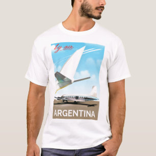 Argentina "By Air" vintage flight poster T-Shirt