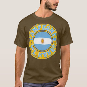 Argentina Campeones Del Mundo 2022 Vintage Look T-Shirt