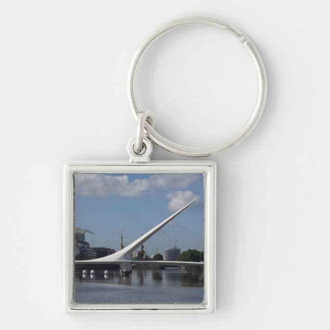 Argentina, Capital city of Buenos Aires. Woman Key Ring (Front)