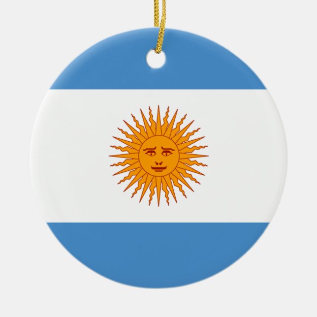 Argentina Ceramic Tree Decoration (Front)