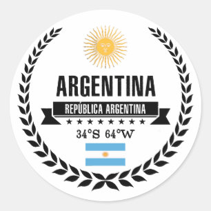Argentina Classic Round Sticker