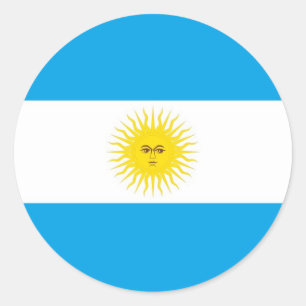 argentina classic round sticker