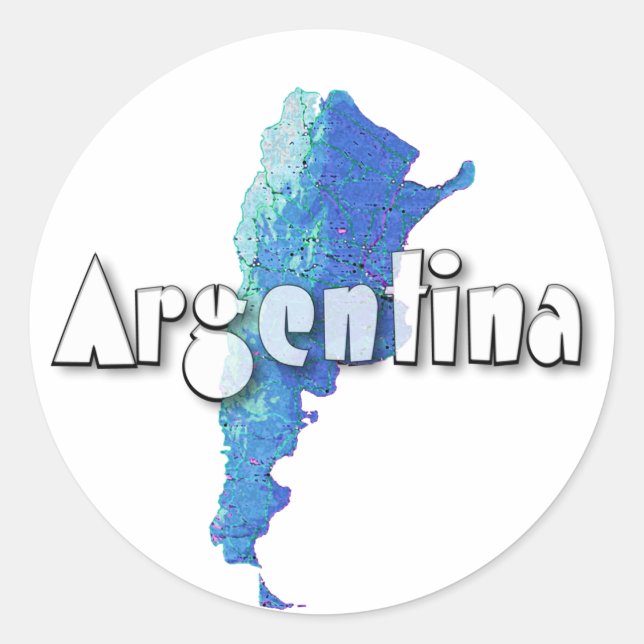 Argentina Classic Round Sticker (Front)
