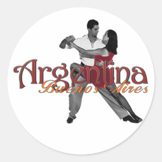 Argentina Classic Round Sticker