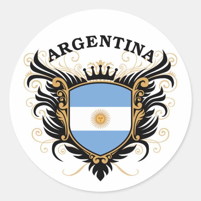 Argentina Classic Round Sticker (Front)