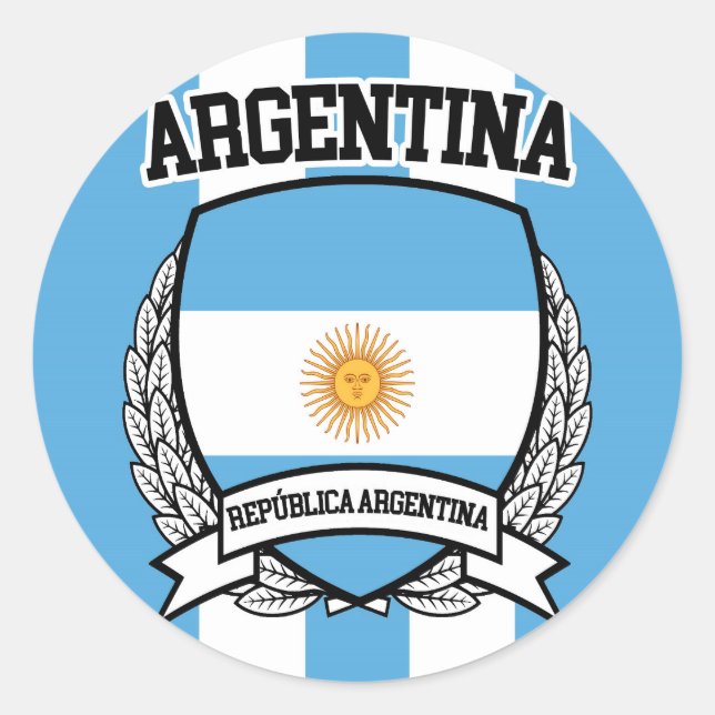 Argentina Classic Round Sticker (Front)