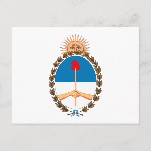 Argentina Coat of Arms Postcard (Front)