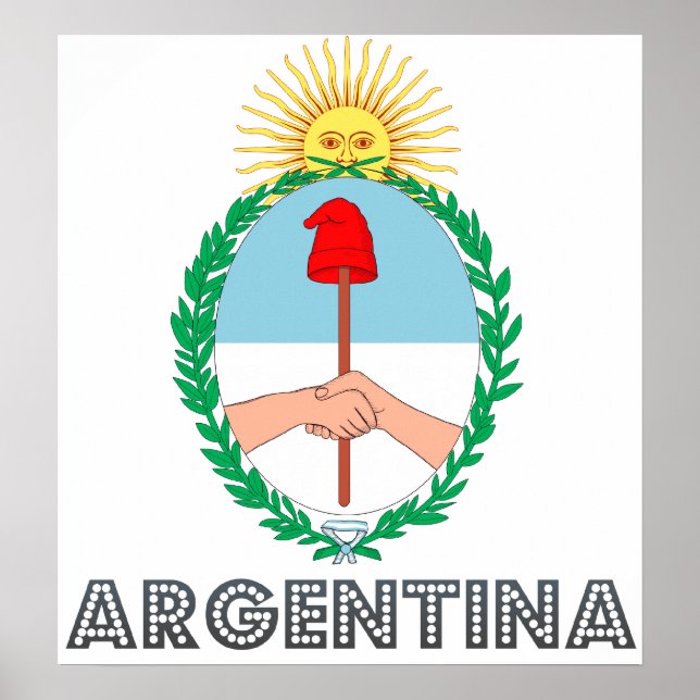 Argentina Coat of Arms Poster (Front)