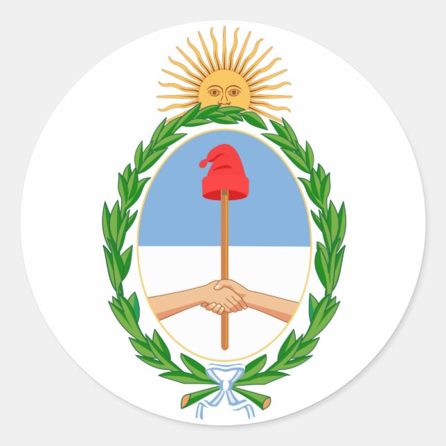 Argentina Coat of Arms Sticker (Front)