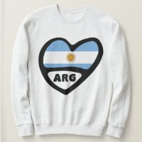 Argentina Country Code Flag Heart ARG