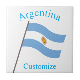 Argentina Country Flag Thunder_Cove Tile