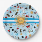 Argentina- country flag with famous items