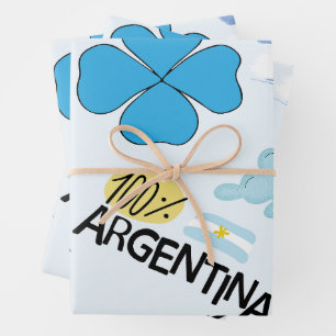 Argentina-Cultural Gift Wrap with Flag, Symbols.