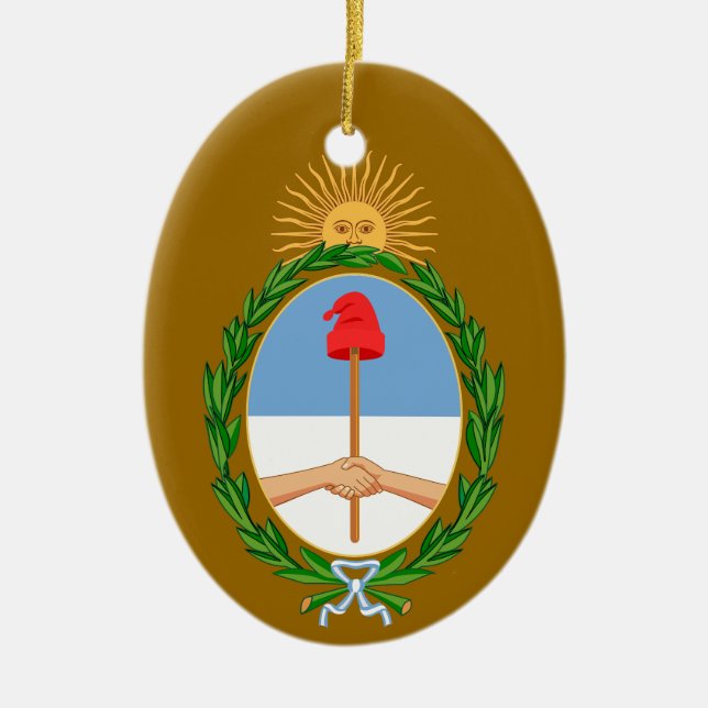 ARGENTINA*- Custom Christmas Ornament (Front)