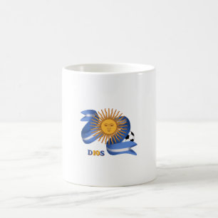 Argentina D10S Soccer Legend Artistic Coffee Mug