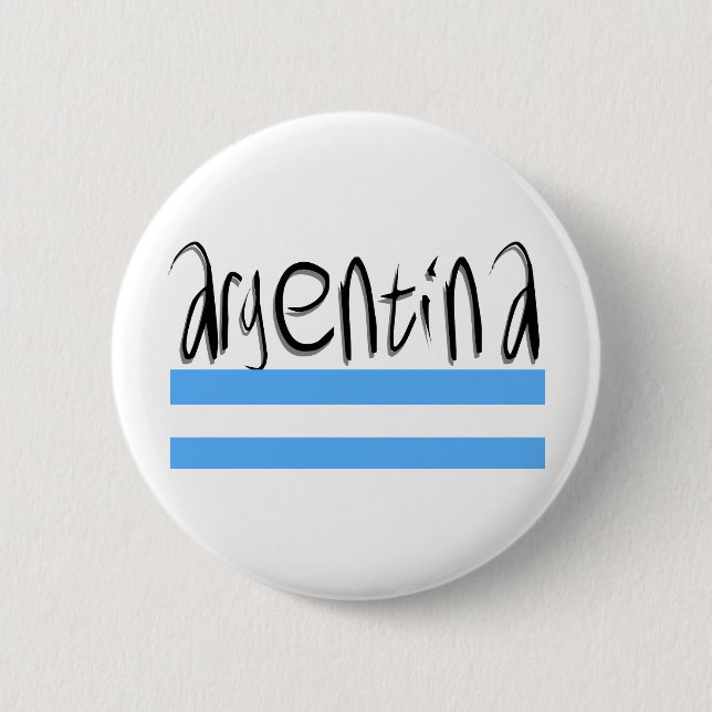 Argentina design! 6 cm round badge (Front)