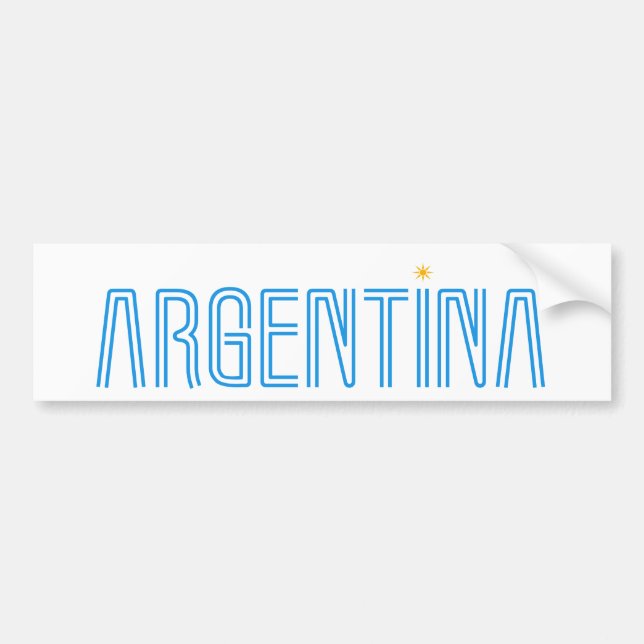 Argentina design! bumper sticker (Front)