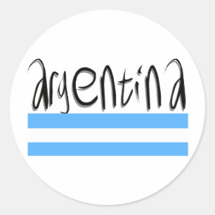 Argentina design! classic round sticker