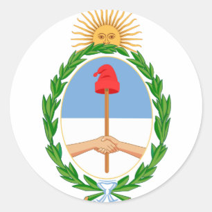 argentina emblem classic round sticker