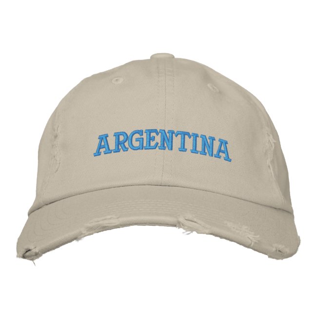 Argentina Embroidered Baseball Hat (Front)