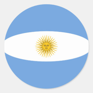Argentina Fisheye Flag Sticker