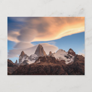 Argentina - Fitz Roy sunset postcard