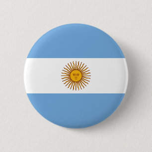 Argentina Flag 6 Cm Round Badge