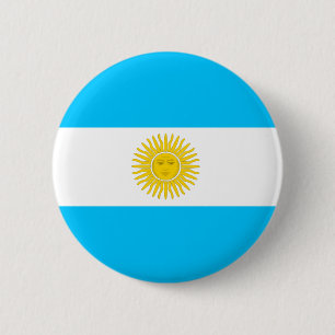 Argentina Flag 6 Cm Round Badge